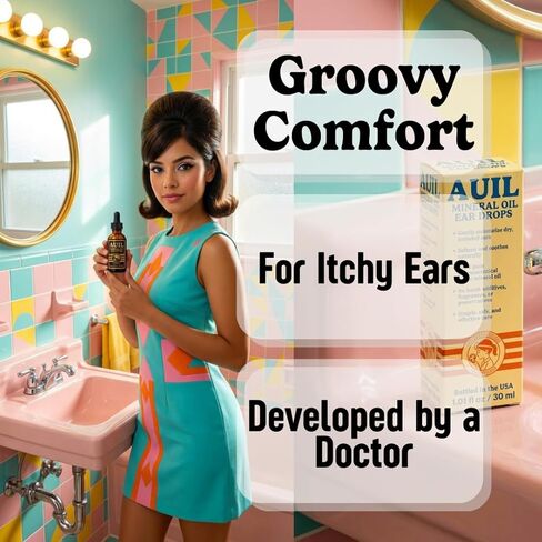 Auil - Mineral Oil Ear Drops - Pharmaceutical Grade, Natural Ear Care for Dry Irritated Ears, Ear Wax, Itchy Ears, and Swimming - No Harsh Additives - Doctor Curated and Bottled in USA in Kuwait