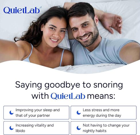 QuietLab Pro Anti-Snoring Mouthpiece - Adjustable Snoring Mouth Guard, Orthodontist Designed, No Boiling Required - BPA-Free Medical Grade - Designed for Nighttime Snoring Control in Kuwait