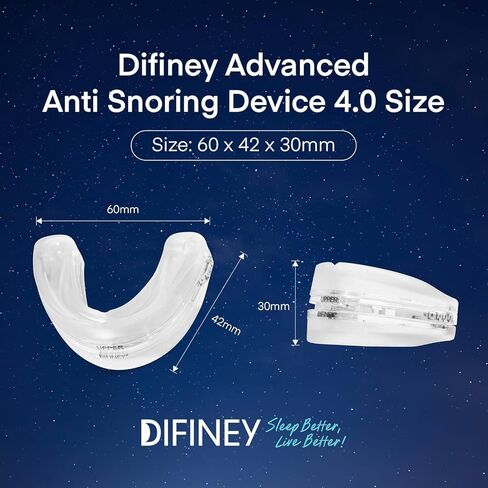 Advanced Anti Snoring Device 4.0: FDA-Cleared Snoring Solution – Adjustable Snore Stopper Mouth Guard for Men & Women – Anti Snoring Mouthpiece to Improve Sleep – Reusable Night Use in Kuwait