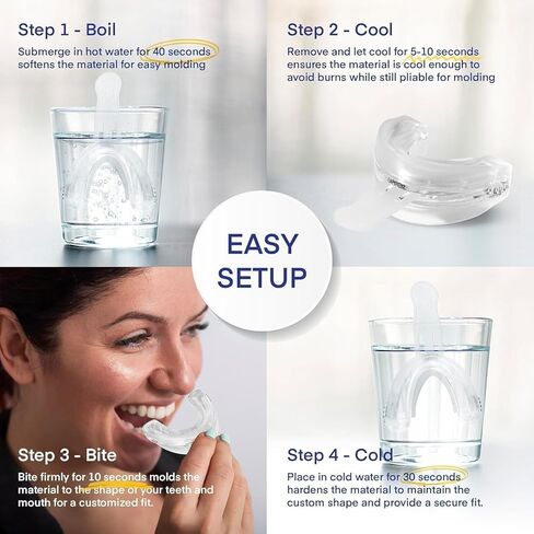 Advanced Anti Snoring Device 4.0: FDA-Cleared Snoring Solution – Adjustable Snore Stopper Mouth Guard for Men & Women – Anti Snoring Mouthpiece to Improve Sleep – Reusable Night Use in Kuwait