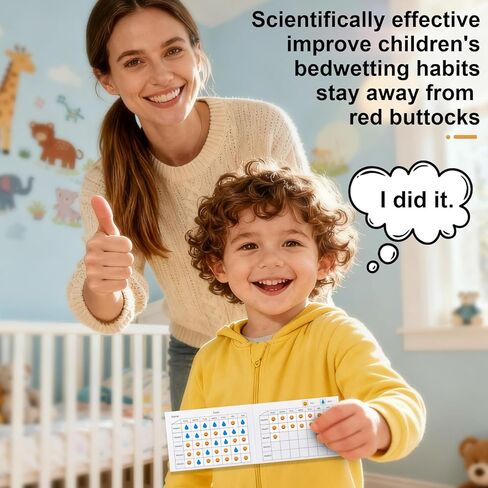 Bedwetting Alarm, Bed Wetting Alarm for Boys Girls and Older Kids, Wireless Sensor Bed Wetting Solutions for Kids with UV Mode/Night Light, Sound/Vibration Pee Alarm for Bedwetting Training, White in Saudi Arabia
