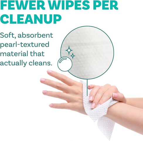 Adult Body Bathing & Incontinence Wipes, Extra Large 8" x 12" No Rinse Body Cleansing Cloths – Disposable Washcloths for Elderly Care, Bed Bathing & Daily Hygiene - 200 Count in Kuwait