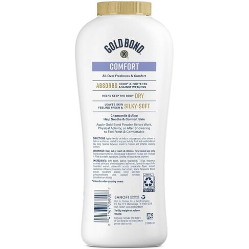 Gold Bond ULT Pwdd Size 10 Oz Gold Bond Ultimate Comfort Body Powder with Aloe in Saudi Arabia