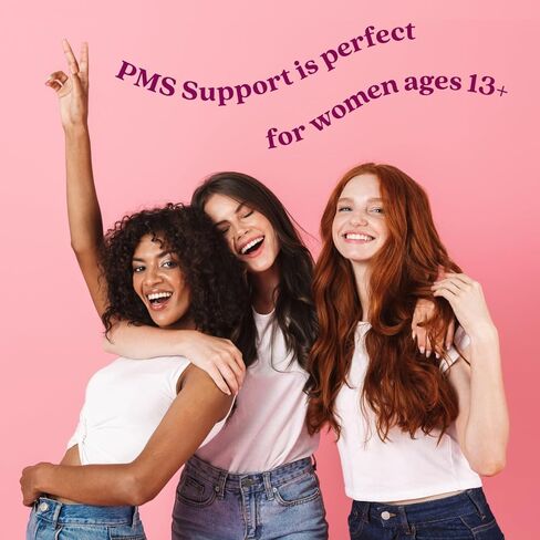 مكمل دعم اللثة من BeLive PMS - يساعد على تخفيف أعراض الدورة الشهرية - التوازن الهرموني وتقلبات المزاج والتشنجات، ودعم الانتفاخ - مع مستخلص شجرة العفة - نكهة عصير الليمون بالفراولة - 60 قطعة in Kuwait