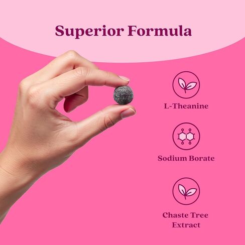 مكمل دعم اللثة من BeLive PMS - يساعد على تخفيف أعراض الدورة الشهرية - التوازن الهرموني وتقلبات المزاج والتشنجات، ودعم الانتفاخ - مع مستخلص شجرة العفة - نكهة عصير الليمون بالفراولة - 60 قطعة in Kuwait