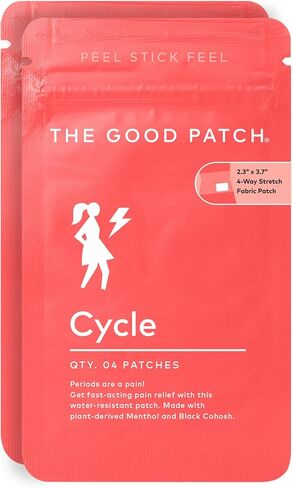 رقعة Good Patch مع القنب للتشنجات، إطلاق مستمر لمدة تصل إلى 12 ساعة، رقعة طبيعية مع القنب، الكوهوش الأسود، عافية يمكن ارتداؤها تعمل بالنباتات (16 رقعة إجمالية) in Kuwait