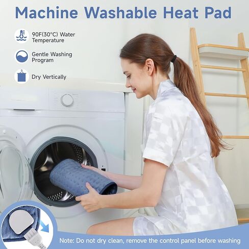 Heating Pads for Back Neck Shoulder Pain, Electric Heating Pad Auto Shut Off, Fast Heat, Large Heating Pad Christmas Gift for Women Men, Birthday Gifts for Mom Dad (Blue) in Kuwait