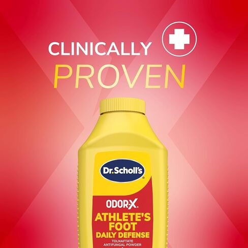 Dr. Scholl’s Odor-X Athlete’s Foot Daily Defense Powder - 24-Hour Odor Protection, Prevents Reoccurrence with Daily Use, Relief from Itching, Burning & Redness, Foot Health in Kuwait