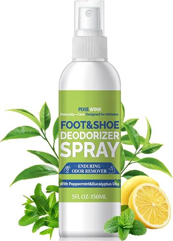 رذاذ مزيل الروائح الكريهة للقدم والأحذية، 5 أونصة سائلة مزيل الرائحة الفوري للأحذية والقدمين ذات الرائحة الكريهة - نضارة تدوم طويلاً in Kuwait