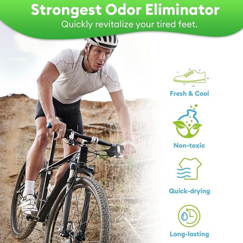 رذاذ مزيل الروائح الكريهة للقدم والأحذية، 5 أونصة سائلة مزيل الرائحة الفوري للأحذية والقدمين ذات الرائحة الكريهة - نضارة تدوم طويلاً in Kuwait