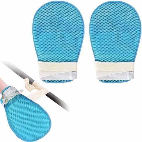 قفازات مضادة للخدش للمرضى المسنين، عبوة من قطعتين، قفازات تقييد الخرف قابلة للتنفس، قفازات تقييد الرعاية in Kuwait