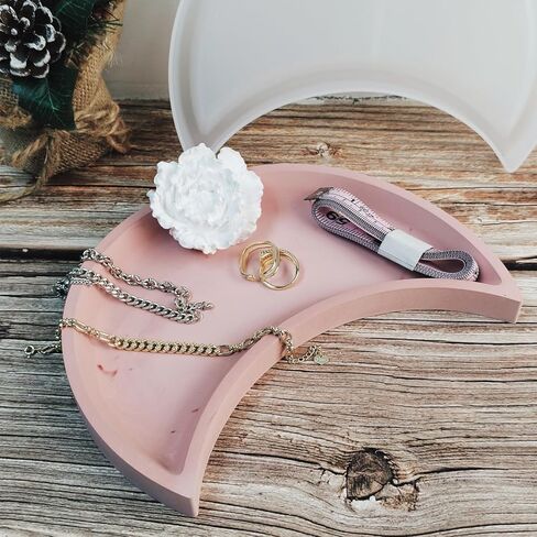 Wehous Heart Shape Tray Resin Concrete Mold, Valentine Silicone Molds for Epoxy Resin, Love Heart Tray Container Trinket Dish Plate Mold Candle Holder Storage Molds for DIY Art Craft Home Decor in Kuwait