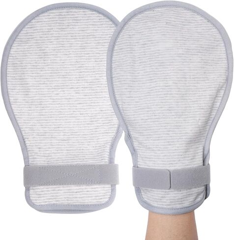 Restraint Gloves for Elderly,Anti Scratch Hand Mitts for Skin Picking Prevention in Kuwait