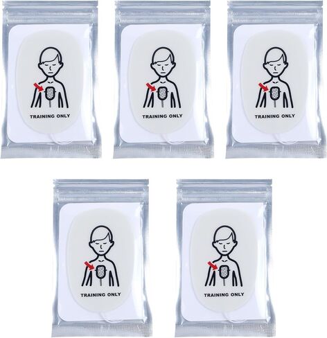 وسادات تدريب AED، 5 أزواج من وسادات تدريب XFT Mini AED (وسادات الأطفال)، تستخدم لـ XFT-D0009، XFT-120N، XFT-120NB، وسادات تدريب بديلة AED، وسادات تدريب CPR in Kuwait
