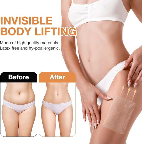 Invisible Body Lifting Patches for Legs/Abdomen/Buttocks & Arms Skin Tightening Waterproof Tape Sagging Skin Tape for Women Say Goodbye to Sagging Skin 2026 New Transparent Anti-Friction Patch 20PS in Kuwait