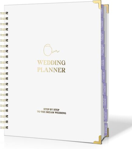 Wedding Planner for Bride - Wedding Planning Book and Organizer with 430 Wedding Planning Stickers, Bridal Wedding Planner Book & Binder with Wedding Countdown Calendar in Saudi Arabia