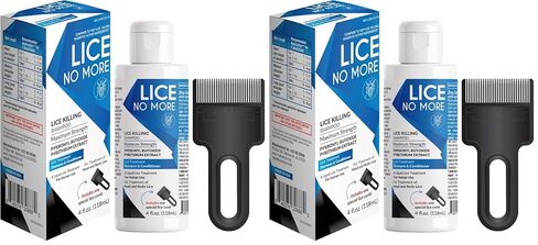 Lice Killing Shampoo 4 FL OZ - Maximum Stregth With Special Lice Comb - Made in the USA in Saudi Arabia