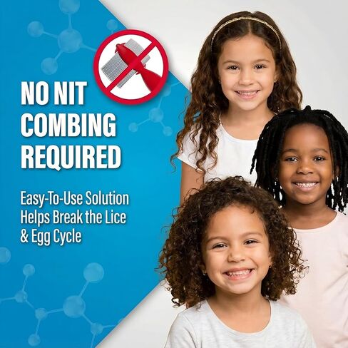 Ivermectin Lotion 0.5% Lice Treatment (4 Fl Oz) Fast-Acting 10-Minute Single Use, Solution for Head Lice & Eggs, No Nit Combing Required, Adults & Kids 6 Months+ in Kuwait