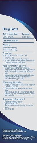 Ivermectin Lotion 0.5% Lice Treatment (4 Fl Oz) Fast-Acting 10-Minute Single Use, Solution for Head Lice & Eggs, No Nit Combing Required, Adults & Kids 6 Months+ in Kuwait