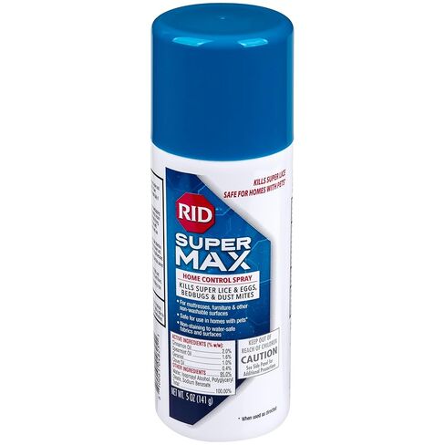 بخاخ التحكم المنزلي سوبر ماكس لعلاج القمل من ريد، يقتل القمل الشديد والبق وعث الغبار على المراتب والأثاث والديكورات الداخلية للسيارة وغيرها من العناصر غير القابلة للغسل، علبة رش 5 أونصة in Kuwait