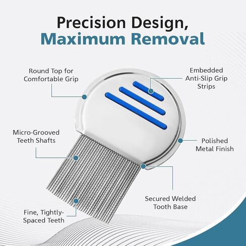 Safe Natural Lice Treatment for Kids & Adults w/ Lice Comb | Gentle, Non-Irritating Lice Shampoo That Kills Eggs and Lice on All Hair Types | Dimethicone Safely Suffocates | 8oz Treats 1-2 People in Kuwait