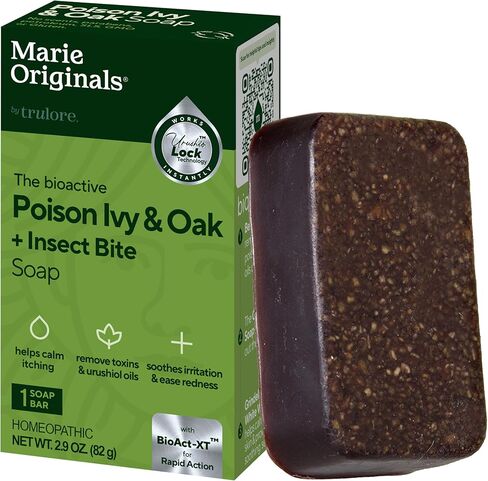 Marie's Original Poison Ivy Soap Bar | All Natural Poison Ivy Treatment | Anti-Itch Skin Cleanser Bar Wash for Poison Ivy, Poison Oak & Sumac | Removes Oils, Soothes & Relieves Rashes | 2.9 ounces in Saudi Arabia