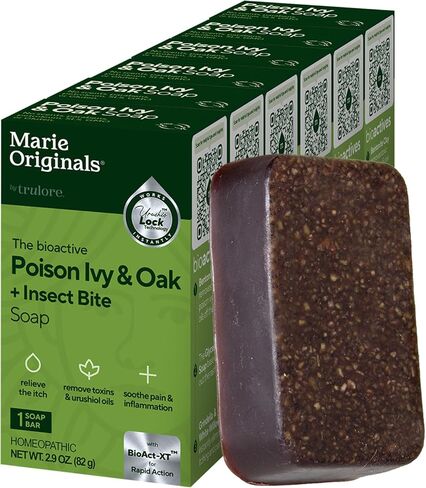 Marie's Original Poison Ivy Soap Bar | All Natural Poison Ivy Treatment | Anti-Itch Skin Cleanser Bar Wash for Poison Ivy, Poison Oak & Sumac | Removes Oils, Soothes & Relieves Rashes | 2.9 ounces in Saudi Arabia