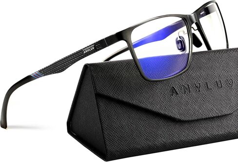 نظارات ANYLUV Blue Light للرجال، تخفف إجهاد العين وتحمي العين، نظارات Al-Mg المعدنية للكمبيوتر الأزرق لحجب الضوء in Kuwait