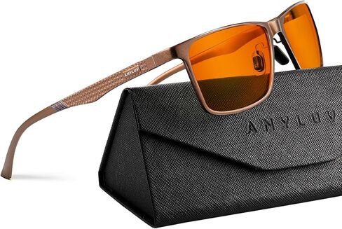 نظارات ANYLUV Blue Light للرجال، تخفف إجهاد العين وتحمي العين، نظارات Al-Mg المعدنية للكمبيوتر الأزرق لحجب الضوء in Kuwait
