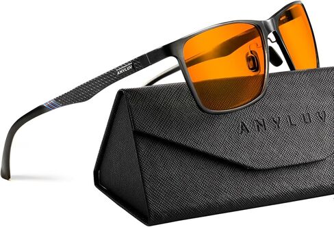 نظارات ANYLUV Blue Light للرجال، تخفف إجهاد العين وتحمي العين، نظارات Al-Mg المعدنية للكمبيوتر الأزرق لحجب الضوء in Kuwait