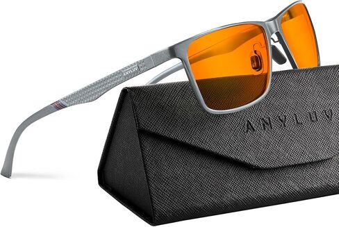 نظارات ANYLUV Blue Light للرجال، تخفف إجهاد العين وتحمي العين، نظارات Al-Mg المعدنية للكمبيوتر الأزرق لحجب الضوء in Kuwait