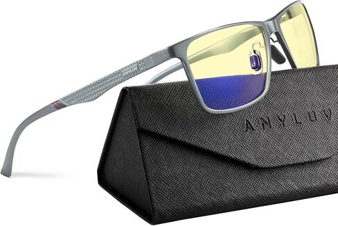 نظارات ANYLUV Blue Light للرجال، تخفف إجهاد العين وتحمي العين، نظارات Al-Mg المعدنية للكمبيوتر الأزرق لحجب الضوء in Kuwait