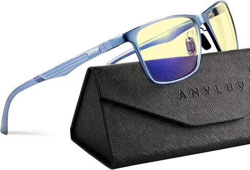 نظارات ANYLUV Blue Light للرجال، تخفف إجهاد العين وتحمي العين، نظارات Al-Mg المعدنية للكمبيوتر الأزرق لحجب الضوء in Kuwait