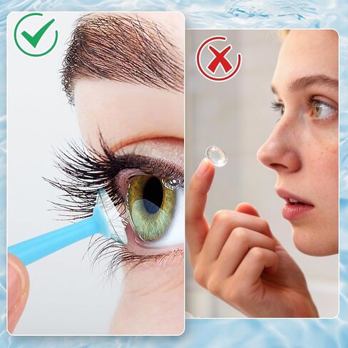 20pcs Hard Contact Lens Inserter Tools, Silicone Eye Contact Lens Plunger Suction Cup Remover & Applicator Tools for for RGP and Scleral Lenses (Blue) in Saudi Arabia