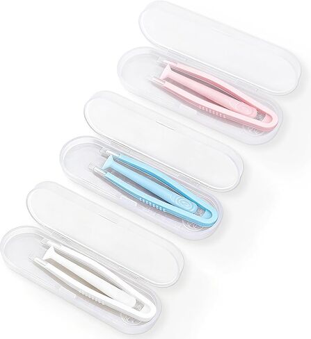 3Pcs soft Contact Lens Remover Tool Set – Silicone Suction Stick, Soft-Tip Contact Tweezers & box, contact remover tool for soft contacts & colored contacts, Travel-Friendly (pink, white, blue) in Kuwait