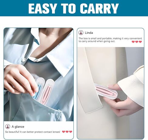 3Pcs soft Contact Lens Remover Tool Set – Silicone Suction Stick, Soft-Tip Contact Tweezers & box, contact remover tool for soft contacts & colored contacts, Travel-Friendly (pink, white, blue) in Kuwait