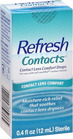 Refresh Contacts، قطرات العين المزلقة، راحة العدسات اللاصقة، معقمة 0.4 أونصة سائلة - 11 عبوة in Saudi Arabia