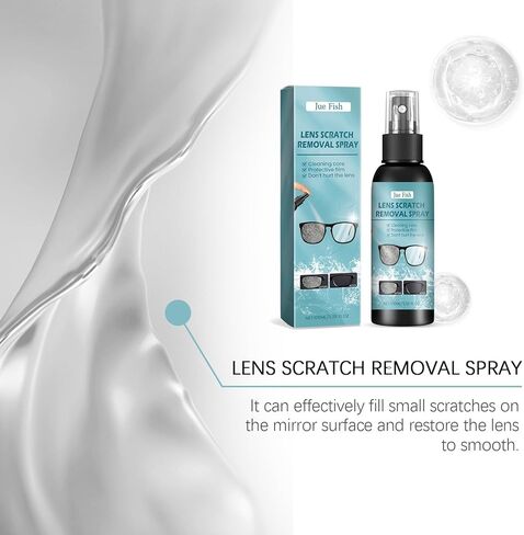 2PCS Lens Scratch Remover Spray,Scratch Repair Tools for Eyeglass and Sunglasses,with Cleaning Lense and Removing Screen Scratch,Glasses Polishing Cleaning Fluids Kits in Kuwait