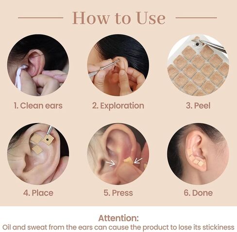 600 Pcs Ear Seeds Kit – Natural Vaccaria Seeds for Auricular Acupressure – Complete Reflexology Set with Acupuncture Pen, Tweezers & Ear Chart – Non-Invasive Self-Adhesive Beads for Wellness in Kuwait