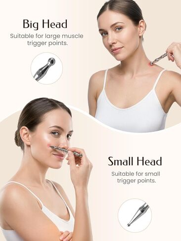 Acupuncture Pen, Premium Stainless Steel Acupressure Pen for Muscle Tension Pain Relief, Trigger Point Massage Pen Manual Reflexology Tool in Kuwait