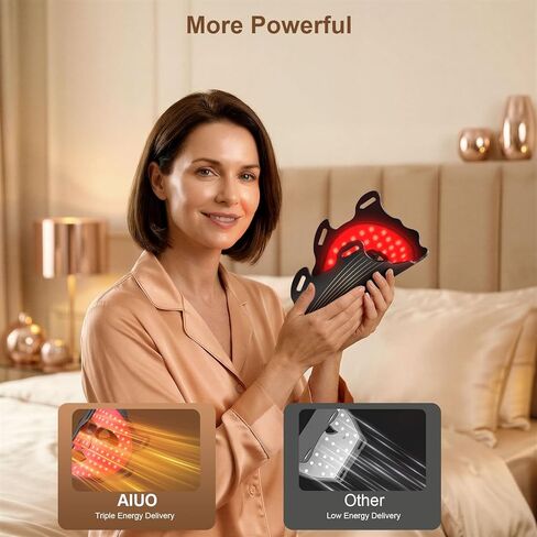 Red Light Therapy for Face, LED Face Mask Light Therapy, Rechargeable Red Light Therapy Mask for Face with Comfortable Light-Blocking Eye Protection & Timing Function At Home, Black in Kuwait