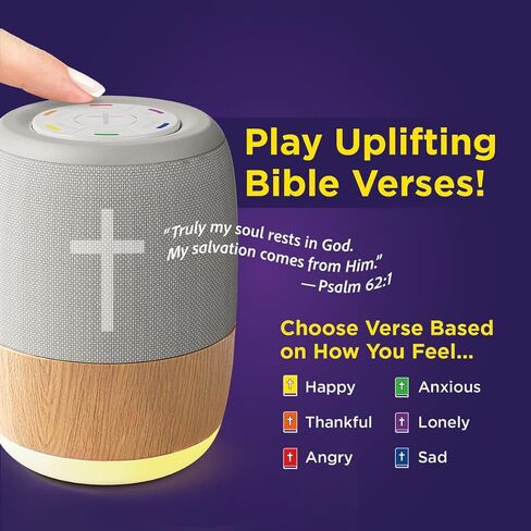 Ontel My MoodBible Digital Audio Bible Player: 300+ Verses in English & Spanish, Mood Based Scripture Selection, Portable & Easy to Use, Inspirational Christian Gift for Men, Women & Families in Saudi Arabia