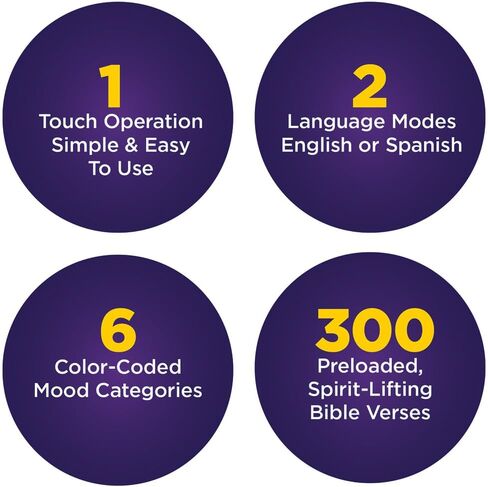 Ontel My MoodBible Digital Audio Bible Player: 300+ Verses in English & Spanish, Mood Based Scripture Selection, Portable & Easy to Use, Inspirational Christian Gift for Men, Women & Families in Saudi Arabia