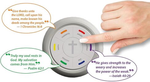 Ontel My MoodBible Digital Audio Bible Player: 300+ Verses in English & Spanish, Mood Based Scripture Selection, Portable & Easy to Use, Inspirational Christian Gift for Men, Women & Families in Saudi Arabia
