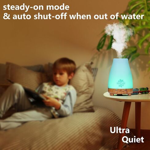 Diffusers for Essential Oils Large Room, 500ml Essential Oil Diffuser for Home with Humidifier Function, Aromatherapy Diffuser with 7 LED Light Colors Equipped & Waterless Auto-Off and Timer in Saudi Arabia