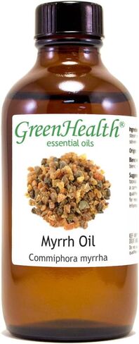زيت المر العطري - 4 أونصة سائلة (118 مل) زجاجة زجاجية مع غطاء - زيت عطري نقي 100% - GreenHealth in Saudi Arabia