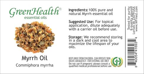 زيت المر العطري - 4 أونصة سائلة (118 مل) زجاجة زجاجية مع غطاء - زيت عطري نقي 100% - GreenHealth in Saudi Arabia