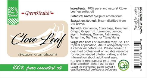 Clove Leaf Essential Oil 100% Pure - 4oz in Saudi Arabia