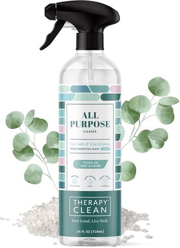 Therapy Clean All Purpose Cleaning Spray - Juniper & Lemon Zest 24 fl. oz - 100% Natural Scent, Kitchen Surface Counter, Surface Cleaner, Non Toxic All Purpose Cleaner Spray in Saudi Arabia
