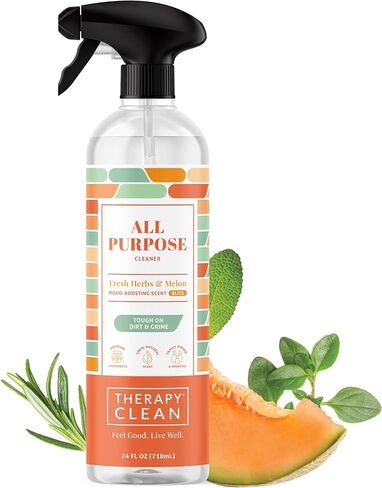 Therapy Clean All Purpose Cleaning Spray - Juniper & Lemon Zest 24 fl. oz - 100% Natural Scent, Kitchen Surface Counter, Surface Cleaner, Non Toxic All Purpose Cleaner Spray in Saudi Arabia